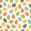 © Md - Modelo sin costuras de hojas de otoño Follaje de otoño Diseño para papel de embalaje textil de tela2