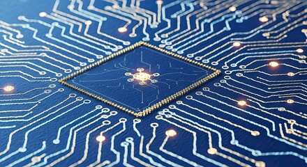 Abstract Circuit Board Design Technology Innovation and Data Processing