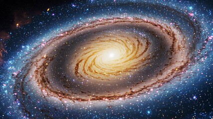 Wall Mural - Cosmic vortex of a spiral galaxy