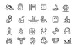© Pankaj - set of icons for fitness and workout weight loss