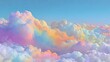 © Gelas - Pastel-hued cumulus cloudscape, ethereal and dreamy, bathed in soft light, extending to the horizon