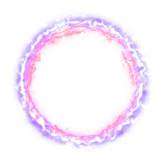Wall Mural - abstract effect explosion electric energy shockwave, dimensional gate, neon glow style.