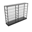 © Muhammad - 3d modern display shelf unit for retail and exhibition showcase transparent background