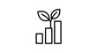 © Sameer Talib - A growing bar graph with leaves, showing growth