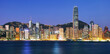 Hong Kong panorama skyline at night