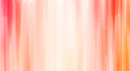 Canvas Print - Abstract vertical brush strokes in warm red orange and yellow gradient background paint