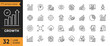 © twenty-icons - growth icon set. Editable stroke. Vector illustration