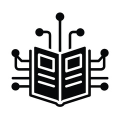 Ai Powered Digital Book Icon