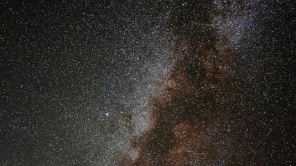 Wall Mural - Milky Way star-trails and dark skies. Time-lapse video.