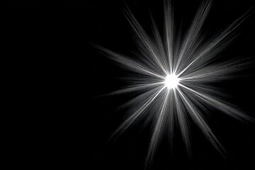 Wall Mural - Majestic Cosmic Burst of Light A Radiant Star Explosion Illuminating the Vast Darkness of Space.
