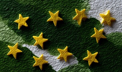 Wall Mural - christmas background with stars