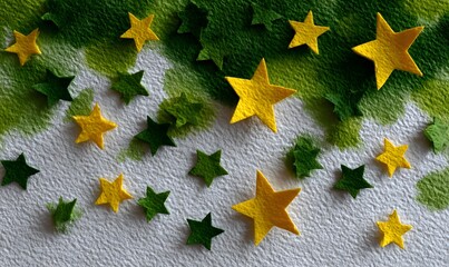 Wall Mural - christmas background with stars