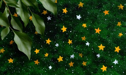 Wall Mural - christmas background with stars
