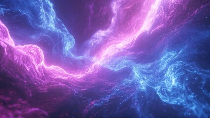 Wall Mural - A futuristic energy burst with neon-colored gradient