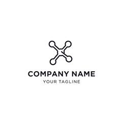 Simple and modern logo design featuring a stylized geometric shape, suitable for various business applications.