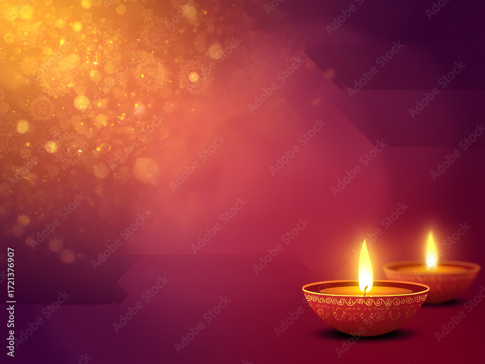 Golden Sparkle Abstract Diwali Gradient Background V1 Stock ...