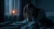© Atelier d’Alya - Woman Suffering From Depression in Bed at Night
