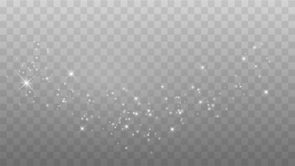 Wall Mural - Shining Stars with Sparkles. Christmas Background