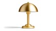 © pkproject - A sleek and sophisticated gold table lamp with a minimalist dome-shaped shade, creating a warm and inviting ambiance.