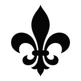 Black Silhouette Fleur De Lis Icon Isolated on White Background 4k H D High Quality Image Stock Photo Download isolated on a transparent background