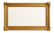 Retro horizontal golden picture frame.