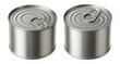 © OMD - Two closed tin cans with ring pulls.