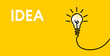 © kornetka - light bulb. the idea is business. abstract light bulb on a white background. create a cover or poster.