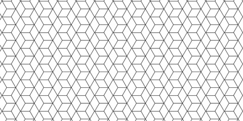 Wall Mural - Abstract vector grid line box and metal cube creative geometric fabric abstract tiles gradient web triangle diamond honeycomb hexagon art.	