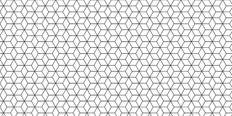 Wall Mural - Vector grid line box and metal cube creative geometric fabric abstract tiles gradient web triangle diamond honeycomb hexagon art.	
