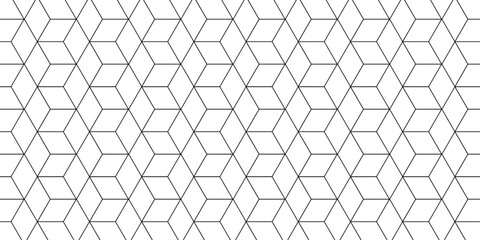 Wall Mural - abstract vector grid line box and metal cube creative geometric fabric tiles gradient web triangle d