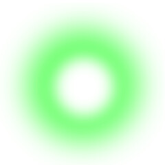 Wall Mural - Glowing green light effect, blur glowing circle round shape, gradient design element
