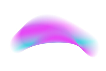 Wall Mural - Abstract pink and blue light beam wave with glowing motion blur effect isolated on transparent background for overlay and digital design