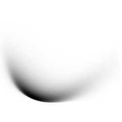 Wall Mural - Black gradient shadow effect isolated on transparent background for overlay