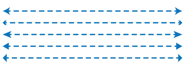 Wall Mural - Long straight double arrow icon set