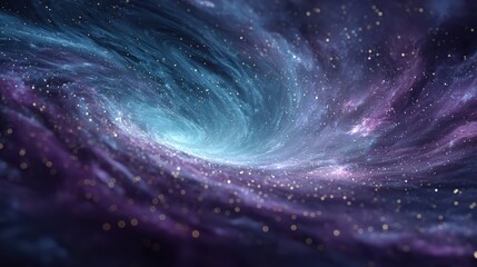 Wall Mural - Deep Cosmic Vortex of Swirling Energy in the Universe's Beauty