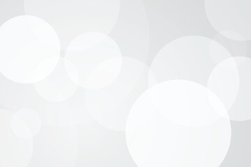 Wall Mural - modern abstract white and grey transparent blur concept circle background