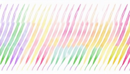 Wall Mural - pastel watercolor diagonal brush strokes in rainbow hues with soft gradient flow artistic background for wallpaper or banner design