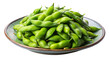 © Md - A pile of fresh green edamame pods in a bowl isolated on transparent background