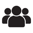 © RUPZOL HOSSAIN  - Teamwork – Silhouette Collaboration Icon for Business Partnership
