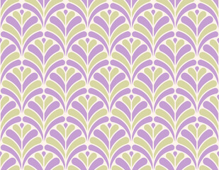 Wall Mural - cute seamless art deco pattern. modern abstract vector background. geometric floral texture.