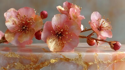 Ornamental flower sculpture crafted with glowing textures high resolution image