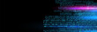 © luda - Blue Binary Data Software Programming Code Background. Random Parts of Program Code. Digital Data Technology Concept.