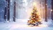 © CHOISH - 눈 내리는 숲속의 환상적인 크리스마스트리 Magical Christmas Tree in a Snowy Forest