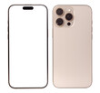 © chathuporn - smartphone mockup blank screen isolated with clipping path  mobilephone new model photo isolated on transparent background.