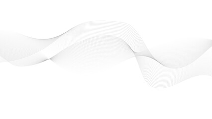 Wall Mural - abstract wave digital element for certificate design. curved wavy lines design, abstract gray wave e