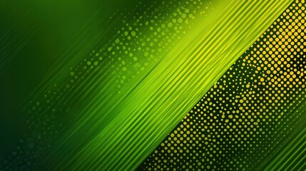Wall Mural - Green & yellow gradient abstract with textures, stripes and dot patterns