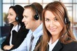 © BillionPhotos.com - Happy call center team for customer service concept