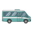 © Faudzi - Minibus Public Transport Vector – Flat Urban Vehicle Illustration