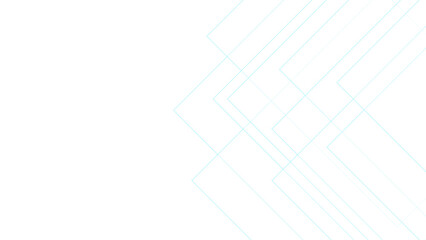 Wall Mural - Abstract minimalist background with geometric squares with blue lines. Design for brochure, website, flyer. Blue Futuristic architectural concept with Isometric squares & Geometric line design. 