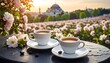 © Dana - Turkish Coffee in a Rose Garden.